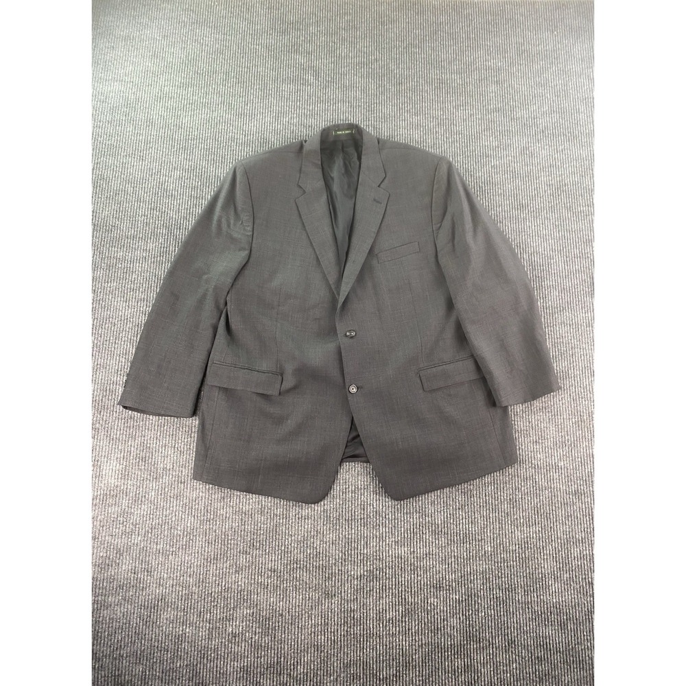 Ralph Lauren Sport Coat 50 R Gray Wool Glen Plaid Luxury Designer Premium LRL